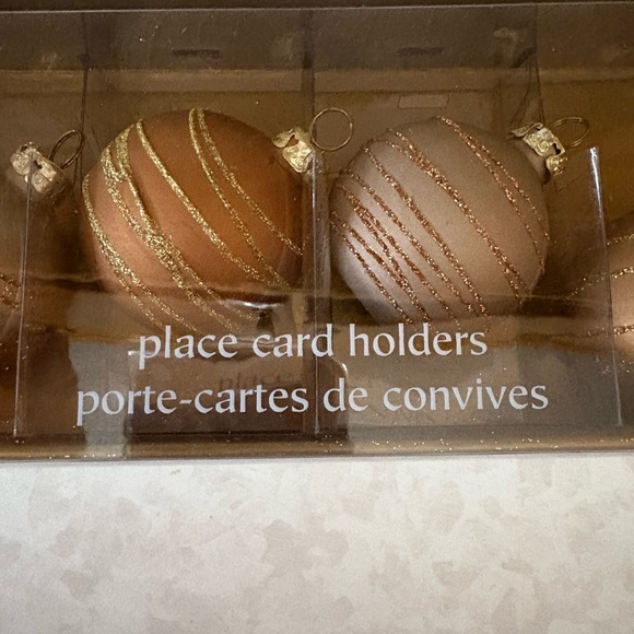 Pier 1 Imports 6 place card holders Christmas ornaments - Picture 4 of 5